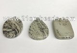 NGP5761 30*40mm freefrom jasper gemstone pendants wholesale