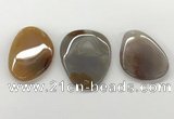 NGP5781 30*48mm - 40*55mm freeform agate slab pendants