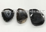 NGP5788 30*55mm - 45*65mm faceted freeform agate slab pendants