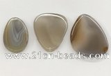 NGP5790 28*50mm - 45*65mm freeform agate slab pendants