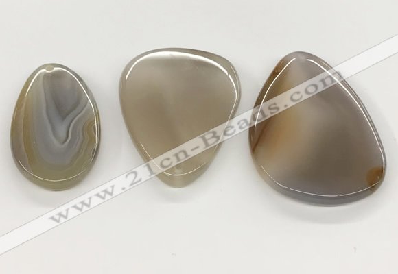 NGP5790 28*50mm - 45*65mm freeform agate slab pendants