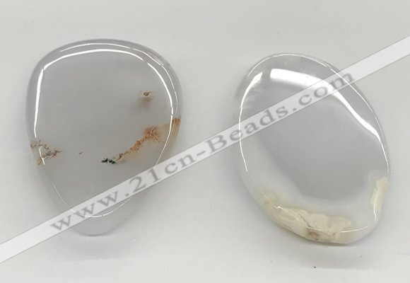 NGP5793 30*50mm - 35*55mm freeform agate slab pendants