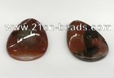 NGP5794 35*55mm flat teardrop agate pendants wholesale