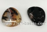 NGP5797 35*55mm flat teardrop agate pendants wholesale