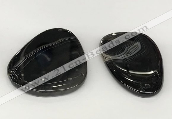 NGP5800 35*55mm - 40*60mm flat teardrop agate pendants wholesale