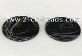 NGP5801 48mm - 53mm flat round agate pendants wholesale