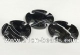 NGP5803 42mm - 45mm flower agate slab pendants wholesale