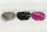 NGP5807 38*43mm apple agate gemstone pendants wholesale