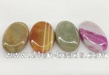 NGP5825 30*55mm oval agate gemstone pendants wholesale