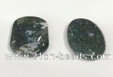 NGP5833 35*55mm oval agate gemstone pendants wholesale