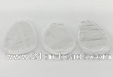 NGP5840 30*50mm - 40*58mm freeform white crystal slab pendants