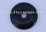 NGP602 5pcs 5*35mm black agate gemstone donut pendants wholesale