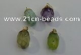 NGP6025 18*30mm - 22*35mm freeform mixed gemstone pendants