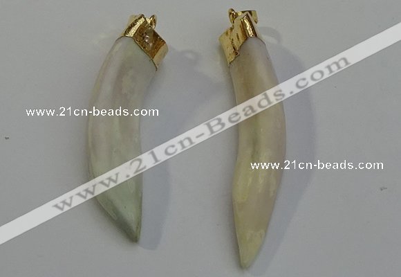 NGP6084 12*60mm – 18*65mm horn wolf tooth pendants wholesale