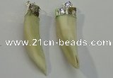 NGP6085 12*60mm – 18*65mm horn wolf tooth pendants wholesale