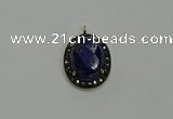 NGP6102 20*25mm - 22*30mm oval lapis lazuli pendants wholesle