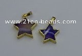 NGP6268 20mm star agate gemstone pendants wholesale