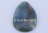 NGP631 5pcs 33*45mm freeform moss agate gemstone pendants
