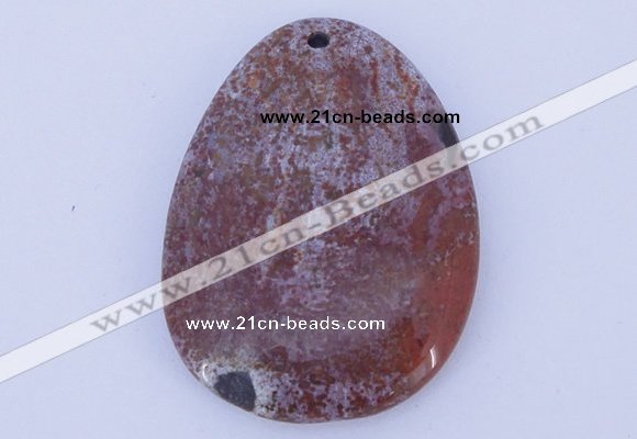 NGP632 5pcs 33*45mm freeform agate gemstone pendants