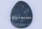 NGP633 5pcs 33*45mm freeform moss agate gemstone pendants