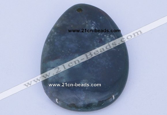 NGP633 5pcs 33*45mm freeform moss agate gemstone pendants