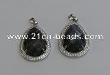 NGP6346 25*30mm teardrop labradorite pendants wholesale