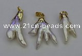 NGP6713 10*25mm - 20*45mm freeform pearl pendants wholesale