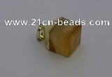 NGP6763 15*22mm cube citrine gemstone pendants wholesale