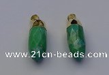 NGP6885 12*30mm - 15*30mm faceted bullet white howlite pendants