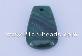 NGP702 20*30mm trapezoid natural malachite gemstone pendant