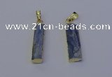 NGP7045 8*32mm - 10*30mm rectangle blue kyanite pendants