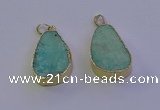 NGP7134 20*30mm - 22*32mm freeform amazonite gemstone pendants