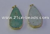 NGP7135 25*50mm - 28*55mm freeform amazonite gemstone pendants