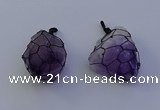 NGP7148 20*40mm - 30*45mm faceted nuggets amethyst pendants