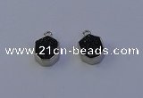 NGP7158 12*15mm plated druzy agate pendants wholesale
