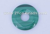 NGP718 8*25mm natural malachite gemstone donut pendant