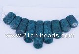 NGP72 Fashion chrysocolla gemstone pendants set jewelry wholesale