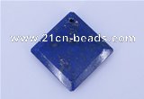 NGP720 6*32mm diamond natural lapis lazuli gemstone pendant