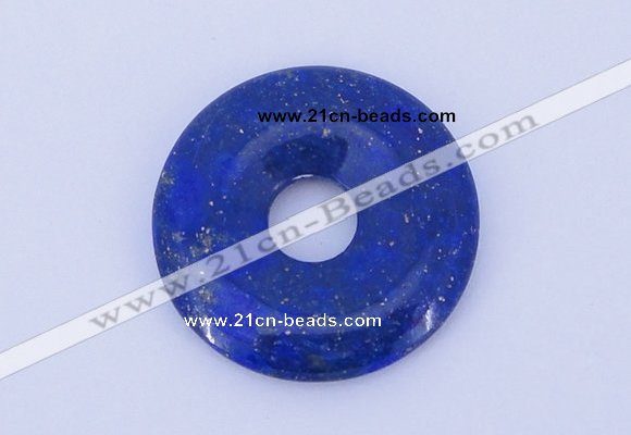 NGP721 5*30mm natural lapis lazuli gemstone donut pendant