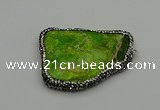 NGP7228 30*50mm - 40*60mm freeform sea sediment jasper pendants