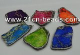 NGP7231 30*50mm - 40*60mm freeform sea sediment jasper pendants