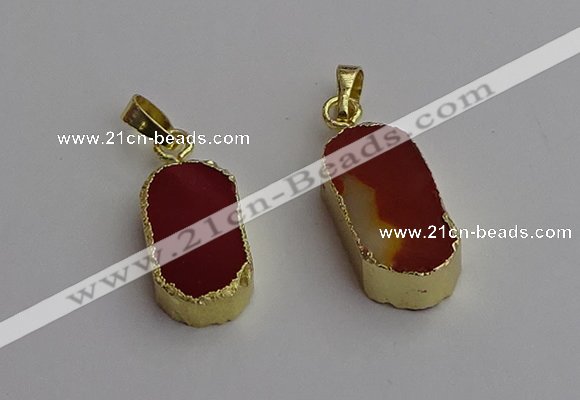 NGP7244 10*20mm - 10*22mm oval mookaite gemstone pendants