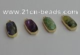 NGP7275 13*25mm faceted freeform labradorite pendants wholesale