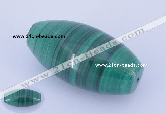 NGP735 18*36mm rice natural malachite gemstone pendant wholesale