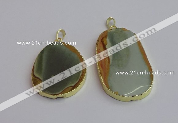 NGP7364 35*45mm - 40*55mm freeform imperial jasper pendants