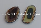 NGP7471 30*50mm - 35*55mm freeform imperial jasper beads