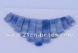 NGP76 Fashion blue lace agate gemstone pendants set jewelry wholesale