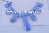 NGP77 Fashion blue lace agate gemstone pendants set jewelry wholesale