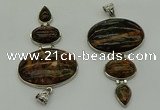 NGP8036 50*82mm - 52*86mm Africa stone pendant set jewelry