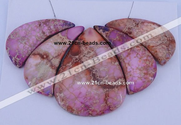 NGP84 Dyed imperial jasper gemstone pendants set jewelry wholesale